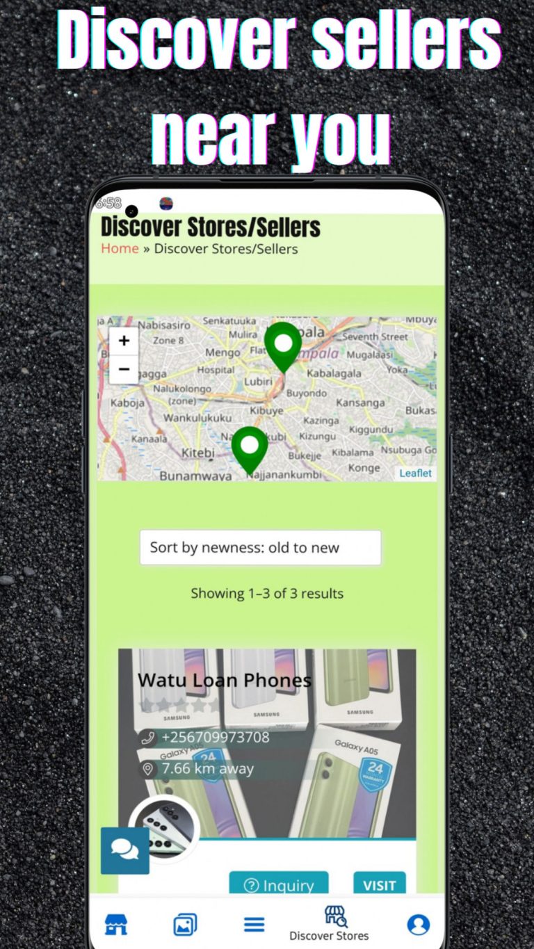 Watu Marketplace app, discover Stores